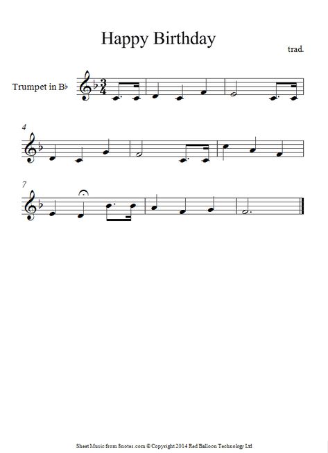 #trumpet Happy Birthday On Clarinet, Harry Potter Trumpet Sheet Music, Treble Clef Music Sheet, Trumpet Music Sheets Easy, Happy Birthday Clarinet Sheet Music, Clarinet Music Sheets Easy, It’s Been A Long Long Time Trumpet, Trumpet Notes Sheet Music Songs, Beginner Trumpet Sheet Music