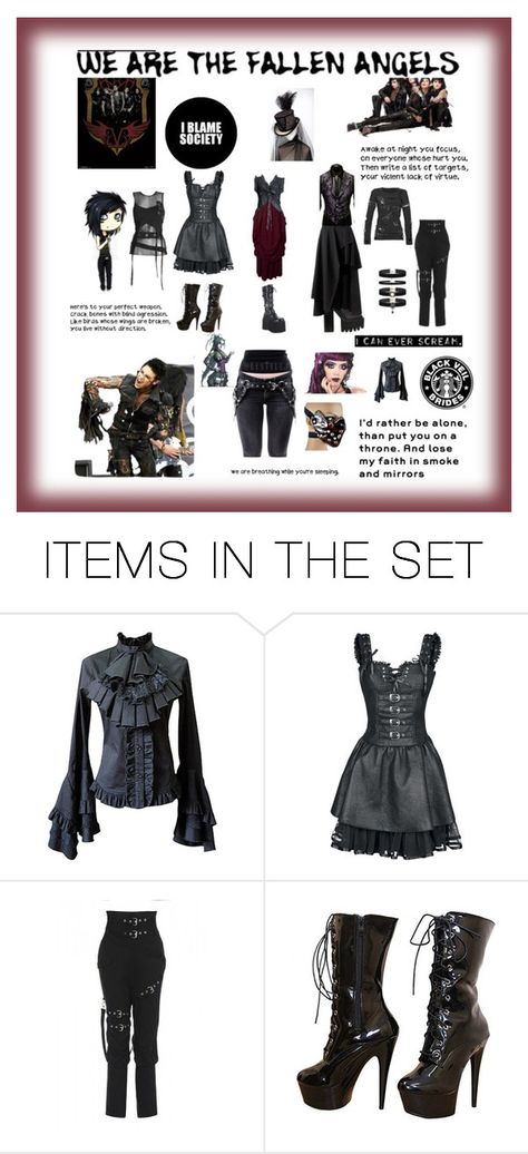 "we are the fallen angels" by giagiagia ❤ liked on Polyvore featuring art Fallen Angel Clothes, Fallen Angel Outfit, We Are The Fallen, Angel Clothes, Angel Outfit, Fallen Angels, Fallen Angel, Shoe Bag, Perfect Clothing