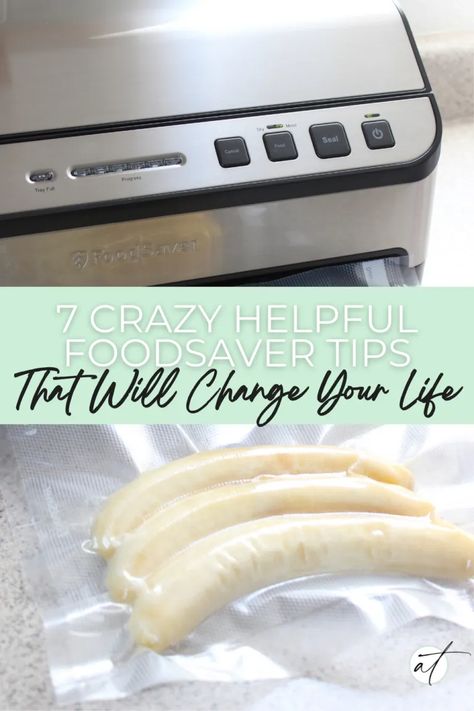 Foodsaver Hacks, Food Saver Hacks, Vacuum Sealing Food, Food Saver Vacuum Sealer, Vacuum Food Sealer, Freezer Meal Prep, Frozen Bananas, The Sky Is The Limit, Food Saver