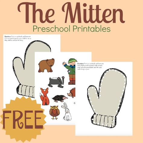 Your preschoolers will love this hands-on activity and free printable to go along with Jan Brett's "The Mitten." This book is perfect for winter homeschool! The Mitten Preschool, Art Ideas For The Classroom, The Mitten Book Activities, Winter Art Ideas, Winter Homeschool, Ideas For The Classroom, Winter Theme Preschool, Homeschooling Preschool, Jan Brett