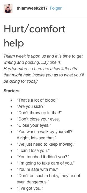 Imagine coming home from a fight covered in blood, in pain and injured... Injury Discovery Prompts, Injured Whump Prompts, Injured Dialogue Prompts, Injured Writing Prompts, Scene Writing, Writing Station, Writing Romance, Writing Dialogue Prompts, Interesting English Words