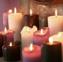 Witch, Candles, Wall, White