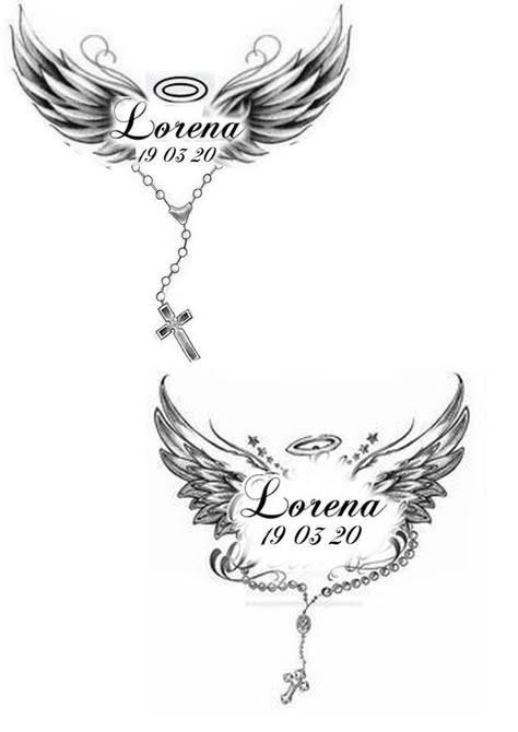 Tattoo Ideas For Someone Who Died, Memorial Back Tattoos, Lost Mother Tattoo, Angel Tattoo Designs For Women Beautiful, Angel Holding Cross Tattoo, Bird Memorial Tattoo, Unique Small Tattoos With Meaning, In Memory Of Tattoos, Mom Remembrance Tattoos