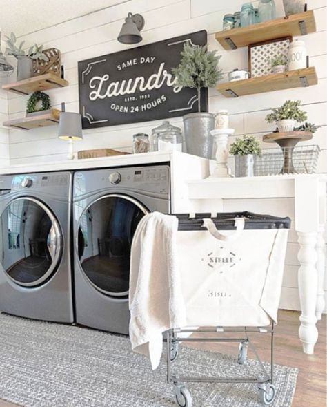 Love this farmhouse laundry room rug!! What a pretty soft farmhouse rug, these affordable farmhouse rugs look so cute layered! #farmhouserug #laundryroom #farmhousedecor #farmhouselaundryroom #farmhousecharm Farm House Laundry Room, Laundy Room, Farmhouse Laundry, Farmhouse Laundry Room, Laundry Room Remodel, Laundry Room Rugs, Small Laundry Room, Laundry Room Storage, Laundry Room Makeover