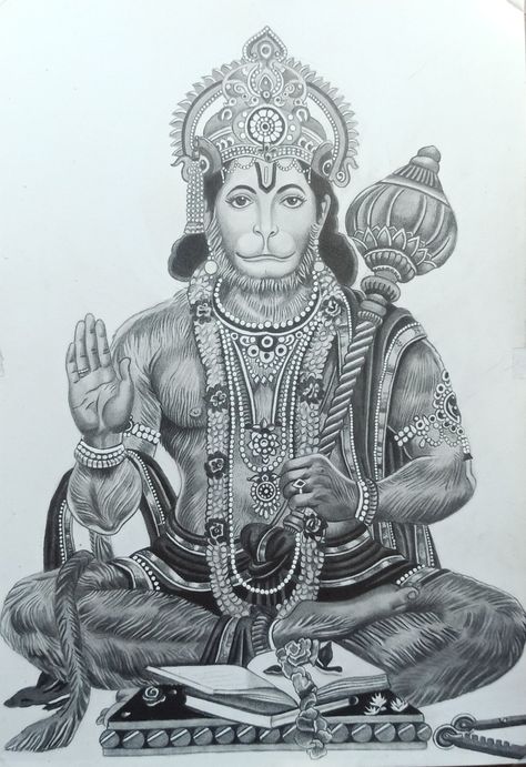 Hanuman ji sketch drawing Bajrang Bali Drawing, Shiv Shakti Sketch, Hanuman Ji Mandala Art, Drawing Of Hanuman Ji, Bajrangbali Sketch, Hanuman Ji Drawing Sketch, Hanuman Drawing Pencil, Hanumanji Sketch, Hanuman Ji Sketch