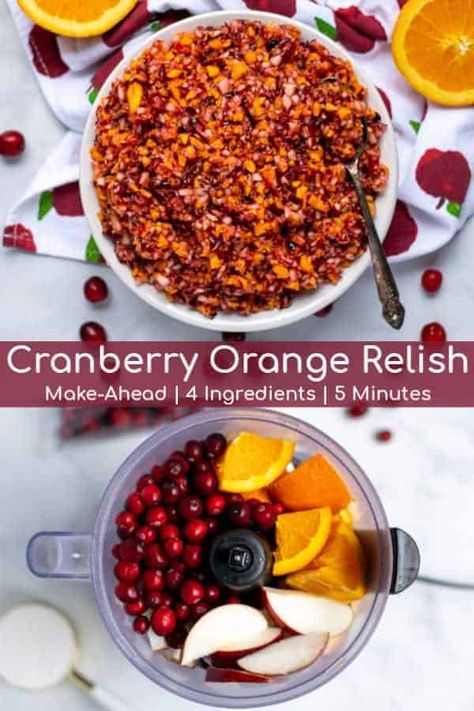 Cranberry Orange Relish Recipes, Side Dish For Thanksgiving, Cranberry Orange Relish, Recipe Thanksgiving, Best Thanksgiving Side Dishes, Thanksgiving Side Dishes Easy, Relish Recipe, Orange Apple, Cranberry Relish