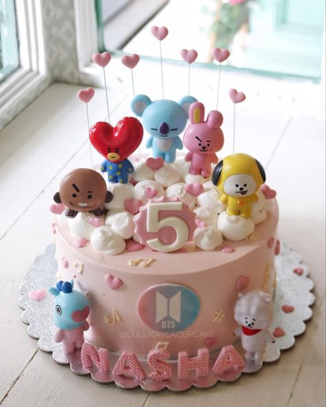 Bt21 Cake Birthday Ideas, Bt21 Birthday Party Ideas, Bts Birthday Cakes, Bt21 Birthday Cake, Bts Cake Birthday Ideas, Jungkook Cake Ideas, Bt21 Cake, Army Birthday Cakes, Bts Party