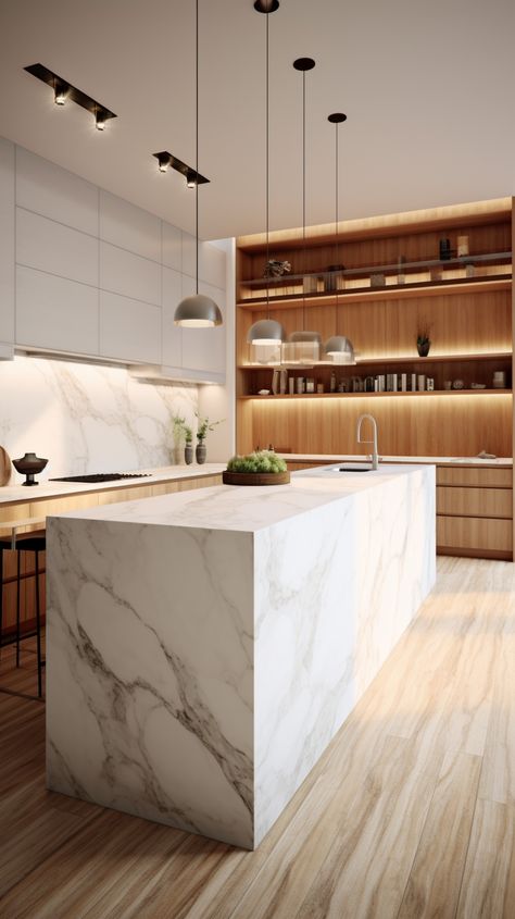 Modern Marble Kitchen made in italy. #kitchen #Marble #marbleideas Parisian Kitchen Design, Marble Kitchen Inspiration, Modern Marble Kitchen, Italy Kitchen, Parisian Kitchen, White Marble Kitchen, Marble Kitchen, Modern Marble, Stone Kitchen