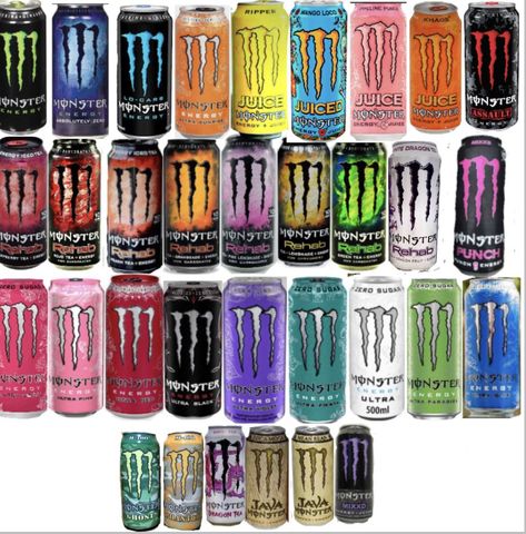 Monster Cans Diy, Monster Flavors, Monster Energy Drinks, Monster Pictures, Dragon Tea, Monster Crafts, Monster Energy Drink, Anime Boy Hair, You Monster