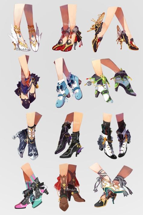 RT @houdidesu: Enstars x Heels 【All units ver.】 https://t.co/lKCw0f8s4Q - Soph Clothing Design Sketches, Shoes Drawing, Drawing Anime Clothes, Anime Dress, Poses References, Fashion Design Drawings, Drawing Clothes, Fantasy Clothing, Fantasy Fashion