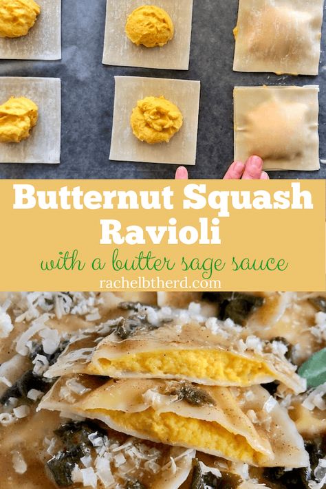 Butternut Squash Ravioli Recipe, Squash Ravioli Recipe, Macaroni Dishes, Guest Recipes, Eyes Bigger, Squash Ravioli, Pasta Homemade, Roasted Shallots, Dinner Pasta