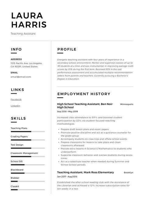 Retail Resume Examples, Retail Resume, Sample Resume Templates, Basic Resume, Resume Template Examples, Job Resume Examples, Simple Resume Template, Professional Resume Template, Simple Resume