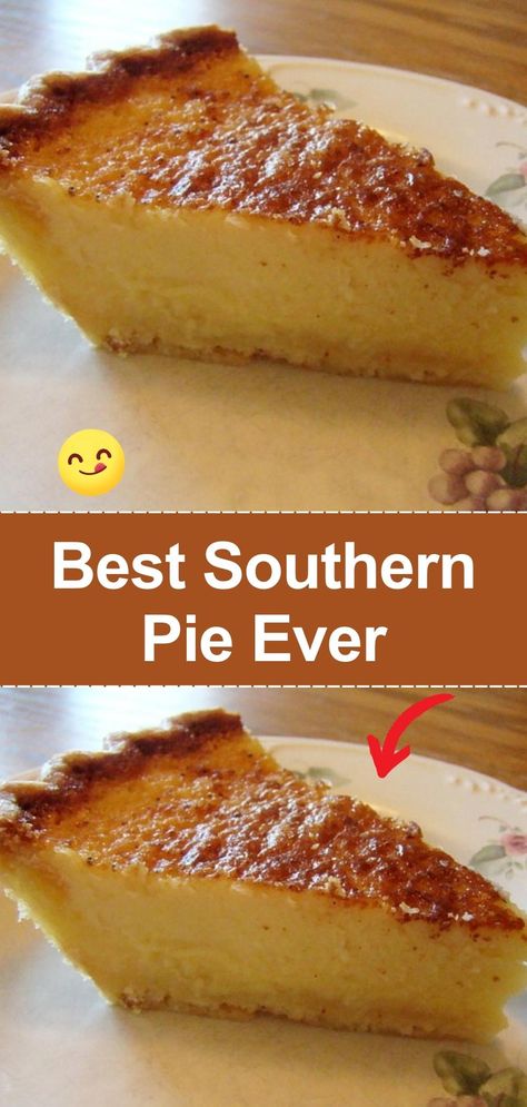 A classic Southern pie with a rich, sweet filling in a flaky crust. It's a traditional dessert that's always a hit. Pie, Dang Good Pie Recipe, Amish Custard Pie, Best Southern Pie Ever, Indiana Sugar Cream Pie Recipe, Pie Crust Filling Ideas, Southern Desserts Deep South Dish, Amish Pie Recipes, Southern Pie Recipes