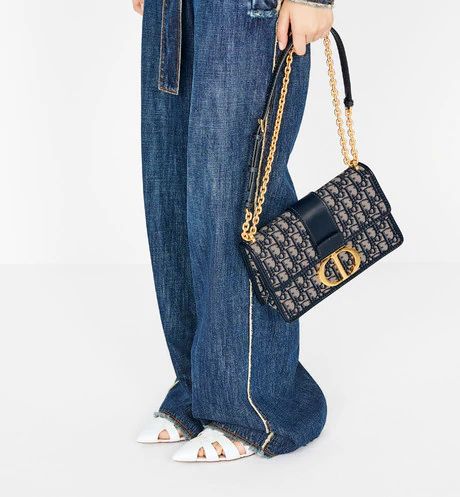 Blue 30 Montaigne Clutch Dior Oblique Jacquard Canvas Flap Chain Bag - Bags - Women's Fashion | DIOR Dior Montaigne Bag, Denim Photography, Dior 30 Montaigne Bag, Dior Montaigne, Dior Perfume Bottle, Christian Dior Perfume, Christian Dior Bag, Vogue Photoshoot, Handbag Luxury