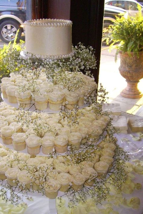 Rustic Wedding Cupcake Display, Wedding Cake And Cupcakes, Wedding Cupcakes Rustic, Wedding Cupcake Display, Cake And Cupcakes, Cupcake Display, Wedding Cake Rustic, Rustic Wedding Cake, Cupcake Tower