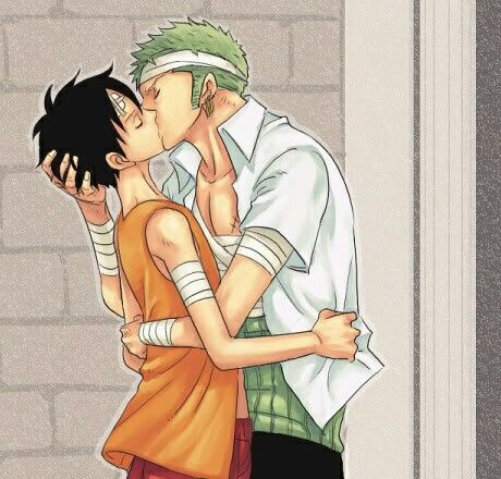 Zoro, Luffy, kissing, yaoi, bandages; One Piece Chat Wallpaper Whatsapp, Gay Ships, Ace And Luffy, Beer Outfit, One Piece Crew, The Pirate King, One Piece Ship, Zoro One Piece, Mood Wallpaper