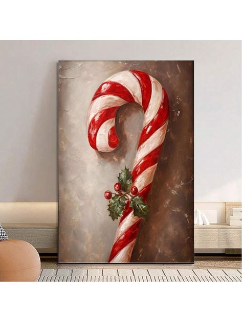 Material:Log Style:Art deco Occasion:Christmas Power Supply:Use without power Whether There Are Feathers:No Item ID:DC240047 Store Information:1pc Wrapped Wooden Frame Candy Cane Christmas Oil Painting, Rustic Christmas Wall Art, Christmas Decor, Candy Cane Holiday Winter Decor, Vintage Christmas 8*12inch/20*30cm Framed         Home Decor, size features are:Bust: ,Length: ,Sleeve Length: Christmas Decor Candy Cane, Christmas Oil Painting, Christmas Canvas Art, Winter Holiday Decorations, Christmas Paintings On Canvas, Christmas Artwork, Candy Cane Christmas, Holiday Painting, Christmas Canvas