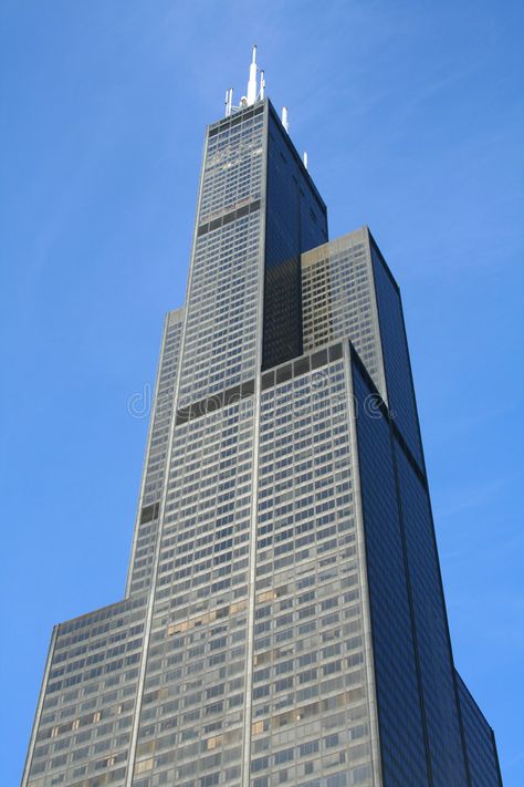 Chicago Willis Tower, Exterior Reference, Sears Tower Chicago, Willis Tower Chicago, Usa Chicago, Sears Tower, Chicago Usa, Twin Towers, Building Exterior