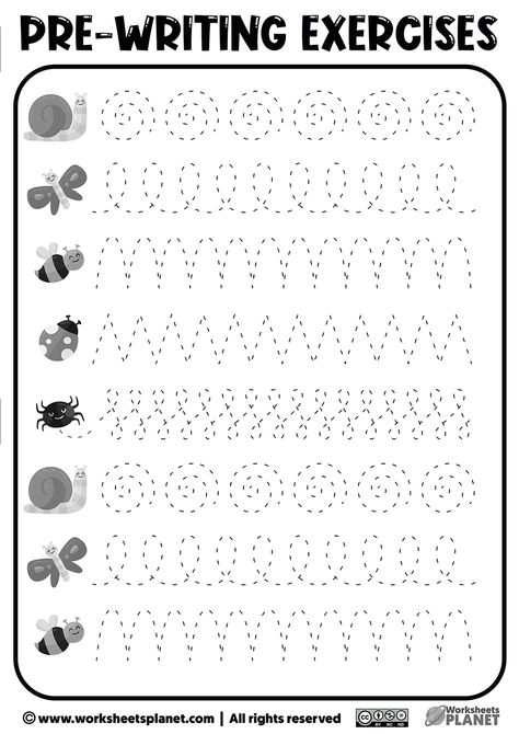 Prewriting Activities Preschool Free Printable Tracing Worksheets, Pre Primary Worksheet, Pre Writing Activities Prewriting Skills, Pre Writing Worksheets Free, Pre Writing Worksheets, Primary Worksheets, Preschool Prewriting, Prewriting Worksheets, Writing Activities For Preschoolers