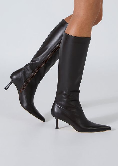 High heeled boots