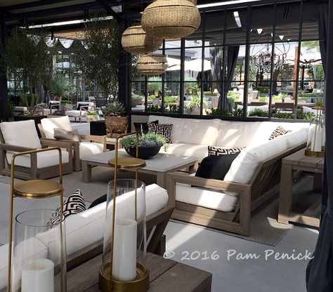 Rh Outdoor Patio, Rh Outdoor Furniture, Restoration Hardware Patio, Outdoor Dinner Party Ideas, Master Patio, Rh Outdoor, Restoration Hardware Outdoor, Outdoor Dinner Party, Patio Furniture Layout