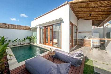 3. cozy Private villa with private pool in canggu. - Villas for Rent in Kecamatan Kuta Utara, Bali, Indonesia - Airbnb Private Resort Ideas, Pool Breakfast, Villa Aesthetic, Private Villa Bali, Villa In Bali, Private Resort, Resort Ideas, Villa With Pool, Canggu Bali