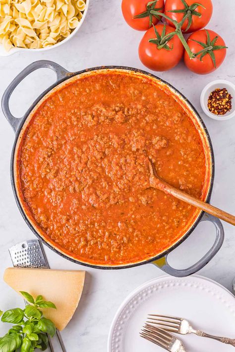 Home Made Bolognese, Creamy Bolognese Sauce, Pasta On Pizza, Creamy Bolognese, How To Make Bolognese, Gf Dinners, Best Bolognese Sauce, Homemade Bolognese Sauce, Homemade Bolognese