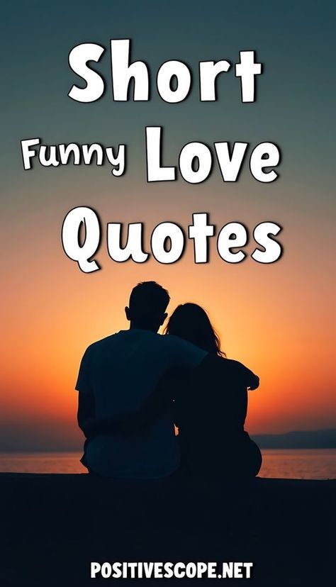 Looking for a quick laugh to share with your partner? These short, funny love quotes are perfect for adding a touch of humor to your relationship. Pick one that makes you smile and keep the fun in your love life! #ShortLoveQuotes #FunnyCouple #LoveAndLaughter #CoupleHumor #QuickLaughs #PlayfulLove Best Partner Quotes Love You, Laughing With You Quotes Relationships, Cute Sayings For Your Girlfriend, New Relationship Quotes For Him Funny, Funny Cute Jokes For Boyfriend, Funny Romantic Quotes For Him, Love Quotes Funny Humor Couple, Short Funny Love Quotes, In Love Funny Quotes