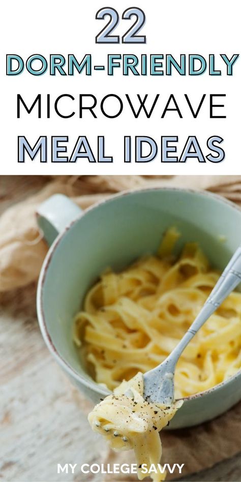 Microwavable Lunches For Work, Microwave Meal Recipes, Microwave Cup Recipes, Easy Lunch For College Students, Cook In Microwave Recipes, Super Quick Lunch Ideas, Good College Meals, Easy Food For One, Microwave Recipes For College Students