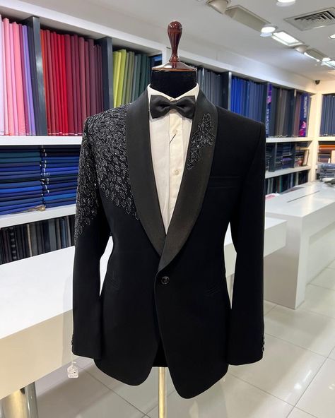 Coat Pant For Men Suits Wedding, Coat Pant For Men, Embroidered Tuxedo, Reception Suits, Indian Wedding Suits Men, Suit For Men Wedding, Designer Tuxedo, Black Tuxedo Suit, Mens Wedding Suits