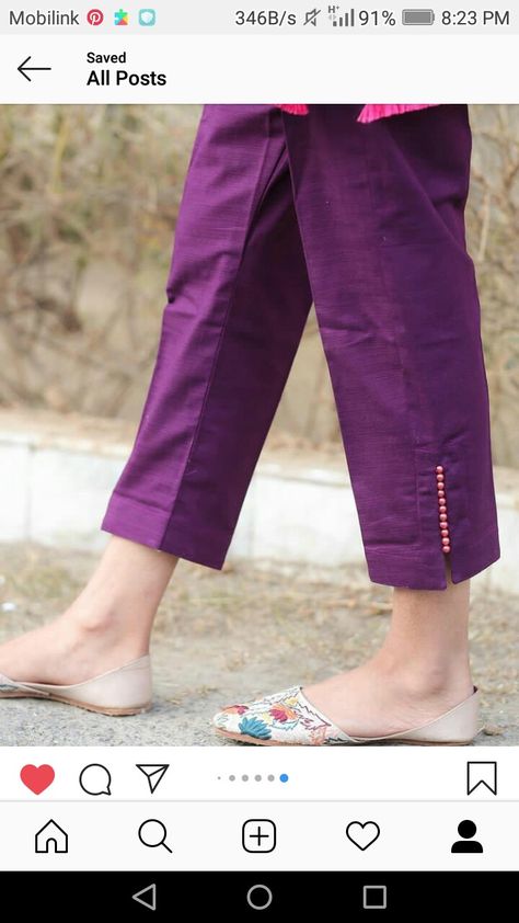 Chudidhar Designs, Plazzo Designs, Stylish Pants Women, Women Trousers Design, Salwar Pants, Womens Pants Design, Salwar Pattern, Simple Kurta Designs, Neck Designs For Suits