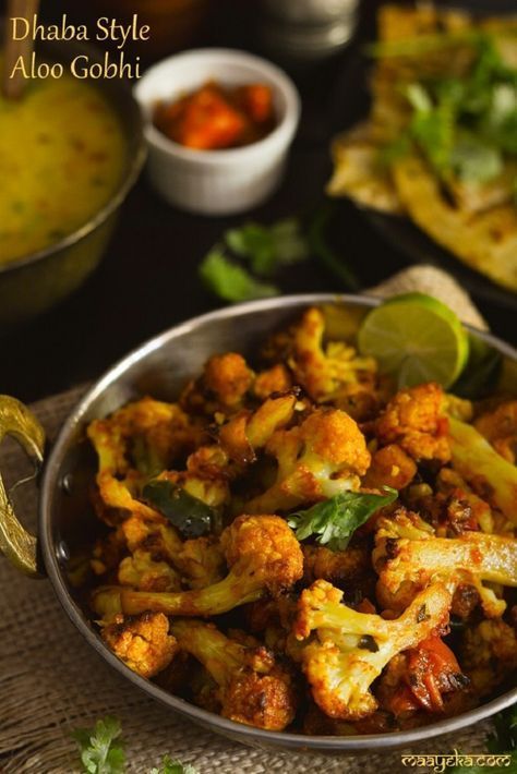 Gobhi Recipe, Gobi Recipes, Pickled Cauliflower, Aloo Gobi, Veg Dishes, Cauliflower Curry, Chapati, Healthy Vegetables, Indian Cooking