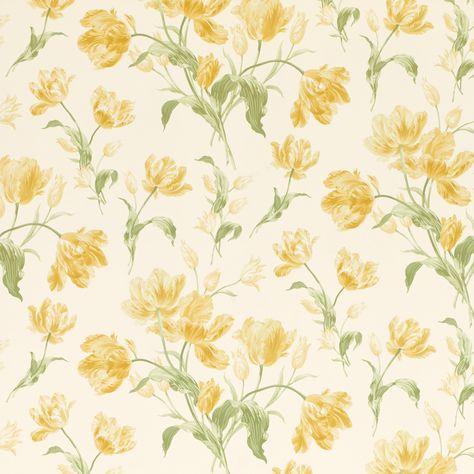 Pink Scrapbook, Feature Wallpaper, Hippie Decor, French Floral, Yellow Wallpaper, Childrens Room Decor, Mellow Yellow, Home Wallpaper, Floral Stripe