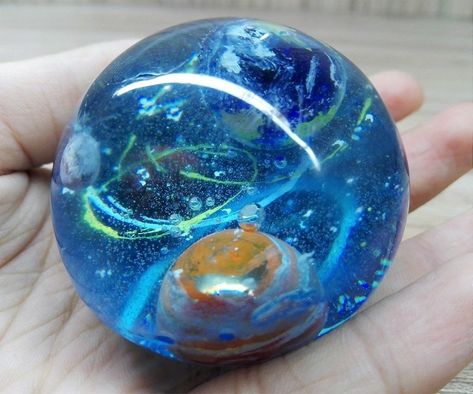 Resin Cremation, Art Journal Cover, Blue Pigment, Planets Art, Diy Resin Crafts, Resin Casting, Handmade Business, Resin Diy, Crochet Dolls