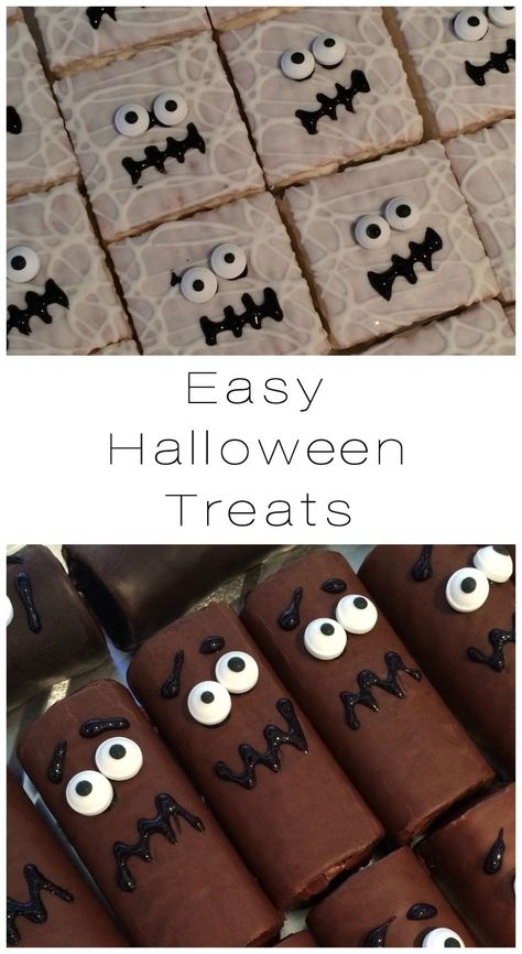 Bocadillos aterradores que debes intentar este Halloween | Es la Moda Scary Snacks, Homemade Halloween Treats, Easy Halloween Treats, Dessert Halloween, Postres Halloween, Treats For Kids, Dulces Halloween, Halloween 23, Halloween Party Snacks