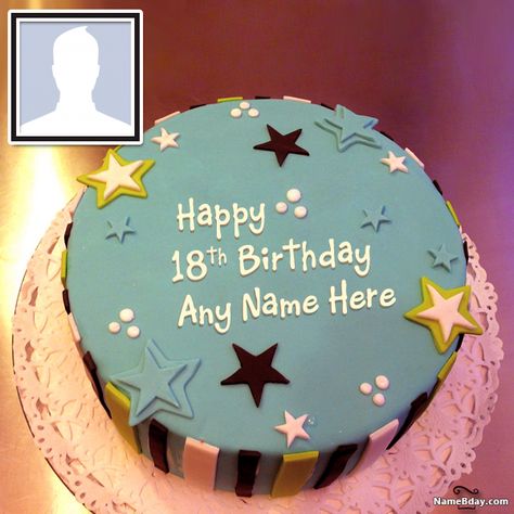 Happy 18th Birthday Cakes With Name And Photo Birthday Wishes For Sweetheart, Happy Birthday Cake Writing, Birthday Cake Write Name, 19th Birthday Cakes, Birthday Cake Writing, 20 Birthday Cake, Happy Birthday Cake Photo, Happy Birthday Cake Pictures, Happy 20th Birthday