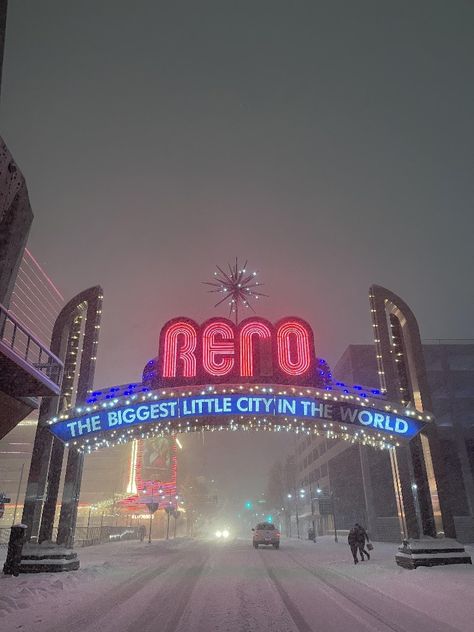 Reno snow Nevada Peppermill Reno Nevada, Reno Nevada, Reno Nv, Hotel Interiors, City Aesthetic, Nevada, Reno, Brooklyn, Mood Board