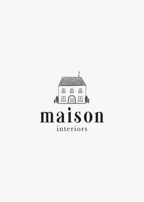 Feminine Interior Design, Great Logo Design, Typographie Logo, Inspiration Logo Design, House Logo Design, Graphisches Design, Design Fonts, Interior Designer Logo, Interior Design Website