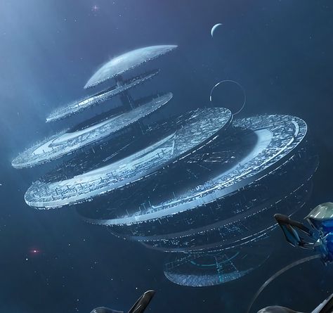 The astonishing size of Halo Forerunner Structures - Album on Imgur Sci Fi Space Station, بيوت ملكية, Sci Fi Space, Futuristic Space, Sci Fi Landscape, Alien Ship, Sci Fi City, Sci Fi Environment, Space Fantasy