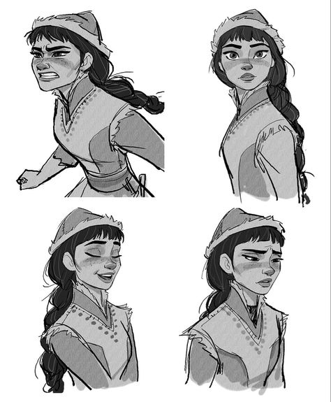 Disney Style Drawing, Concept Art Landscape, Disney Art Style, Jin Kim, Disney Concept Art, 캐릭터 드로잉, Drawing Expressions, Character Sketches, Art Disney