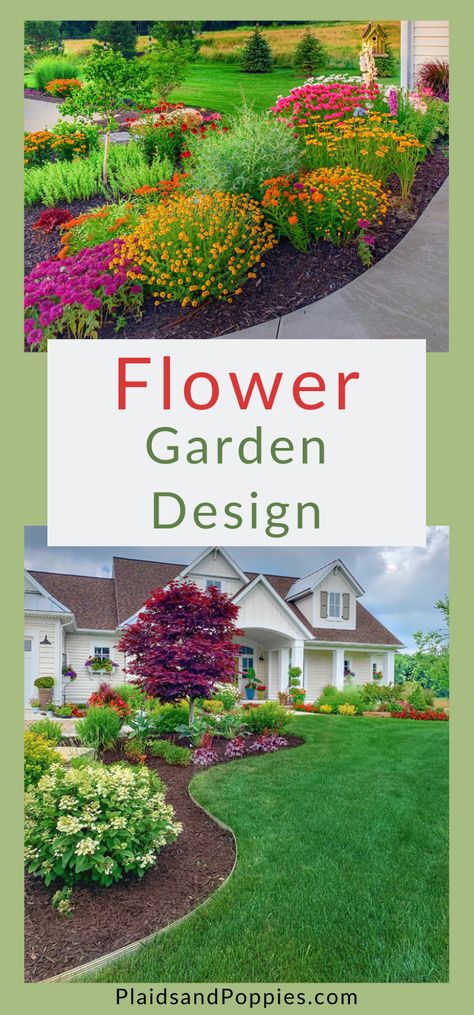 Flower Bed Layout Front Yards, Big Flower Beds In Front Of House, Garden Bed Ideas Layout Front Yards, Plant Layout Front Yards Landscape Plans, Landscape Ideas Flowers, Yard Design Ideas Layout, Flowerbed Layout Front Yards, Garden Layout Ideas Design Flower Beds, Front Yard Garden Plan