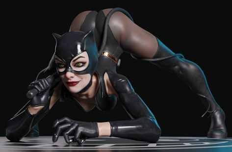 ArtStation - Catwoman Catwoman Comic, Horror Photography, Catwoman Cosplay, Stay Sane, Cat Pose, Looking For A Job, Body Drawing, Dc Heroes, Female Poses