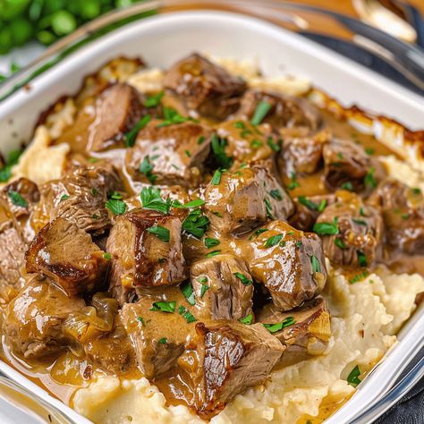 Quick and Simple Slow Cooked Steak Diane Casserole Sliced Beef Crockpot Recipe, Slow Cooked Steak Diane Casserole, Crock-pot Cheese Steak Potato Casserole, Classic Steak Diane, Steak Diane Sauce, Slow Cooked Steak, Steak Casserole, Steak Diane, Hearty Casseroles