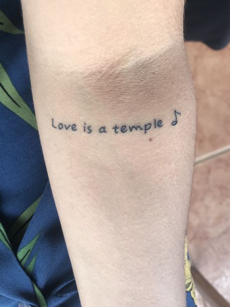 U2 Tattoo Ideas, U2 Tattoo, Temple Tattoo, Petite Tattoos, Arm Tattoos, Love Is, Tattoo You, Arm Tattoo, Tattoo Quotes