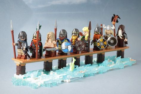 Lego Viking, Viking Ideas, Fireplace Light, Lego Winter, Lego Organization, Lego Knights, Lego Army, Light Brick, Lego Inspiration