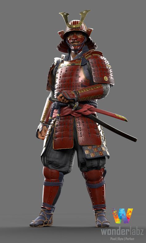 Asian Armor, Samurai Poses, Guerriero Samurai, Red Ninja, Samurai Concept, Last Samurai, Ronin Samurai, Japanese Art Samurai, The Last Samurai