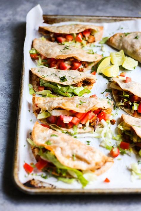 Baked Turkey Tacos, Crunchy Baked Tacos, Defined Dish Recipes, Turkey Tacos Recipes, Baked Tacos, The Defined Dish, Defined Dish, Turkey Tacos, Baked Turkey