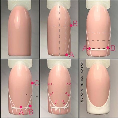 French Manicure Diy, Beginner Nail Designs, Gel Nail Tutorial, Business Nails, Acrylic Nails At Home, Nail Drawing, Nail Techniques, Diy Acrylic Nails, Gel Nails Diy