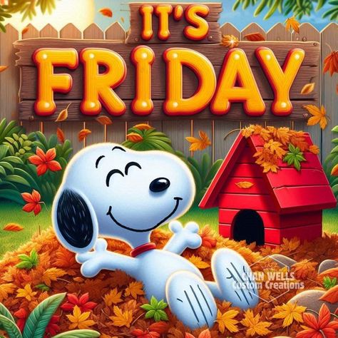 Friday Snoopy, Snoopy I Love You, Friday Morning Greetings, Snoopy Friday, Snoopy Drawing, Fantastic Friday, Good Morning Animals, Weekend Greetings, Good Morning Snoopy