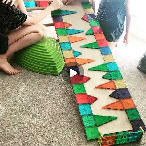 MAGNA-TILES® | Magnetic Tiles | Making a Magna-Tiles® marble run is a great way to keep little ones (and adults) busy. Explore basic laws of physics as well as what hap... | Instagram Magnetic Tile Marble Run, Magna Tiles, Laws Of Physics, Tiles Marble, Magnetic Tiles, Marble Run, Montessori Toddler, Manhattan Toy, Preschool Toys